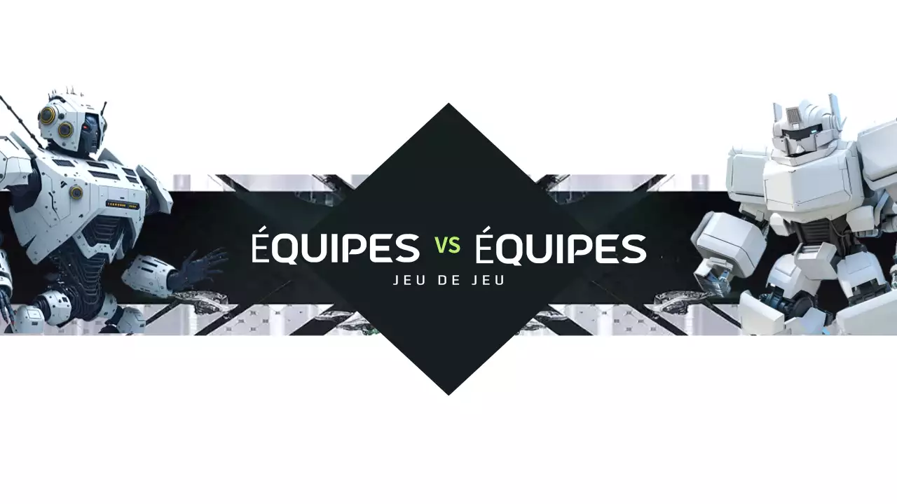 annonce du gameplay d'un robot noir futuriste