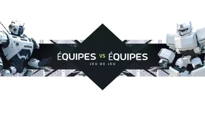 annonce du gameplay d'un robot noir futuriste