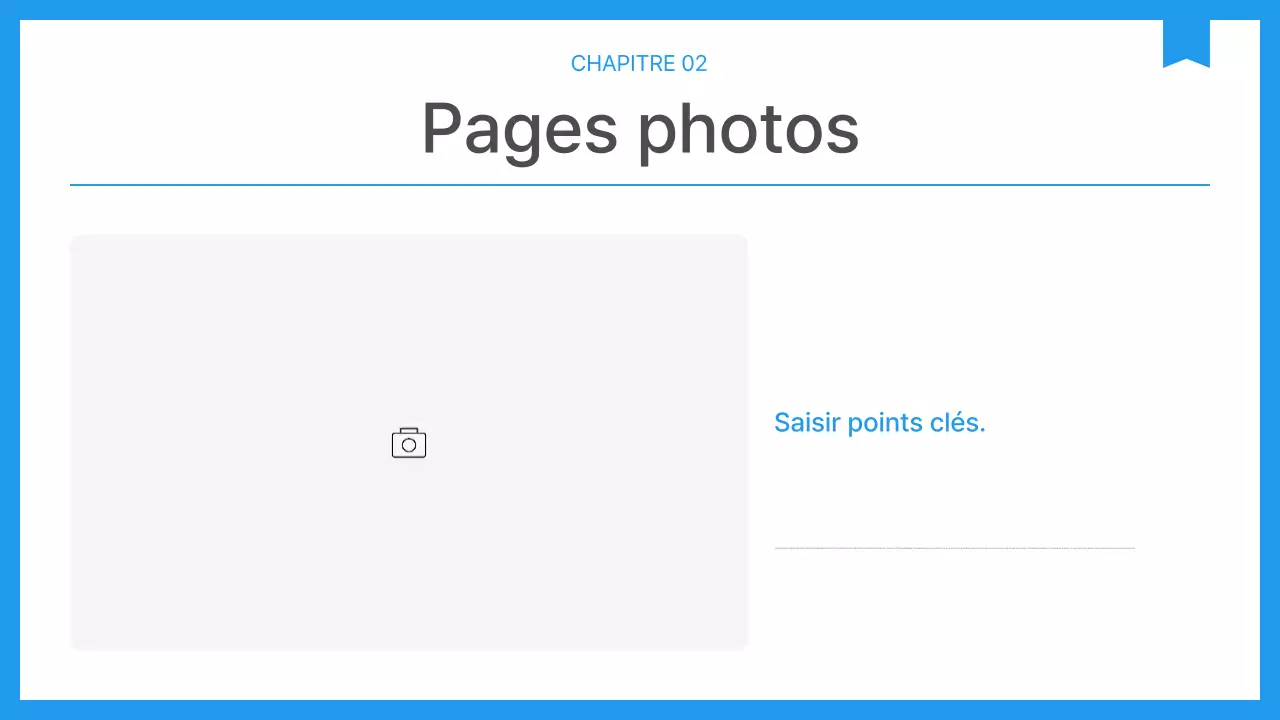 Rapport d'entreprise simple en bleu et blanc