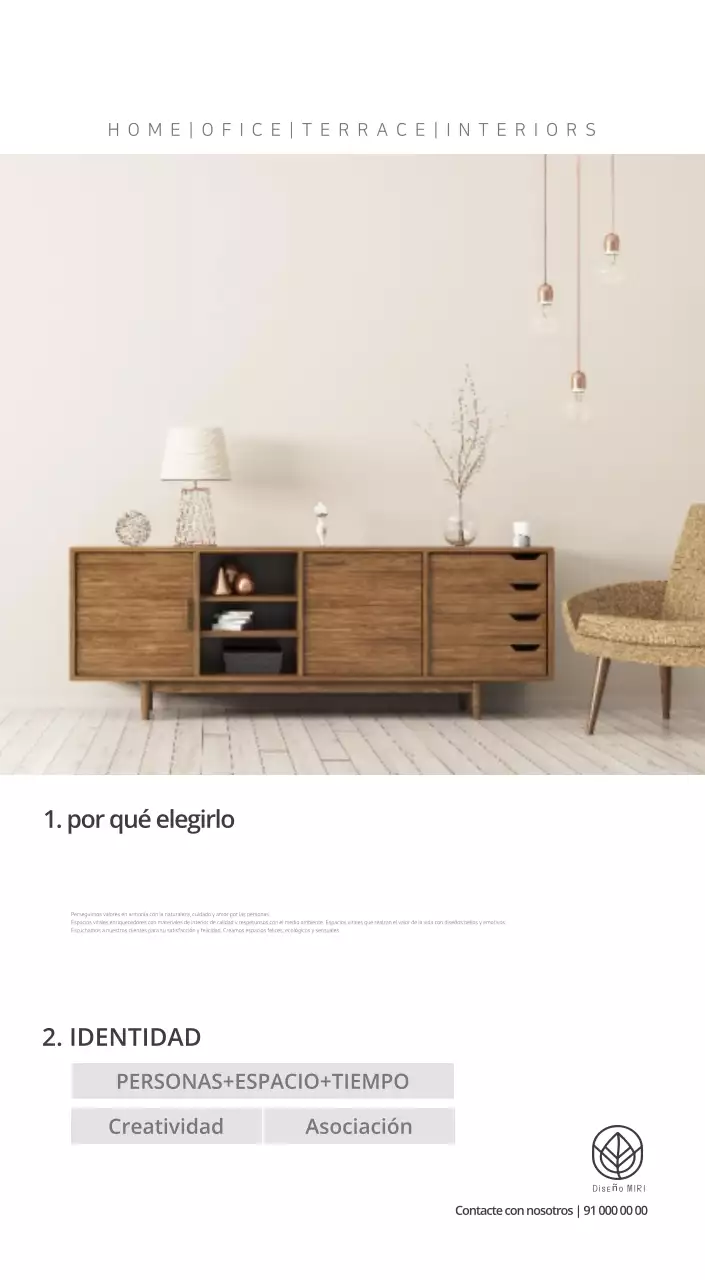 Calendario interior minimalista beige