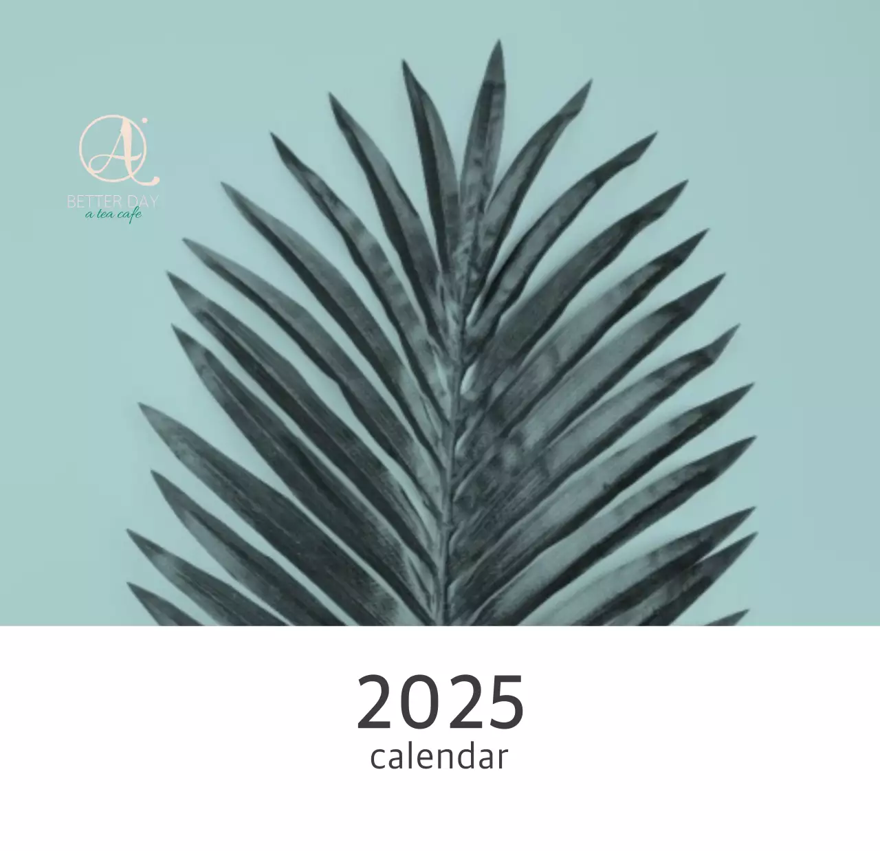 Kalender alam botani putih bersih