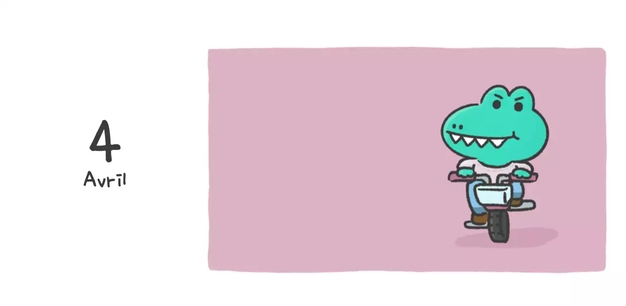 Un calendrier avec un concept d'illustration Ago mignon