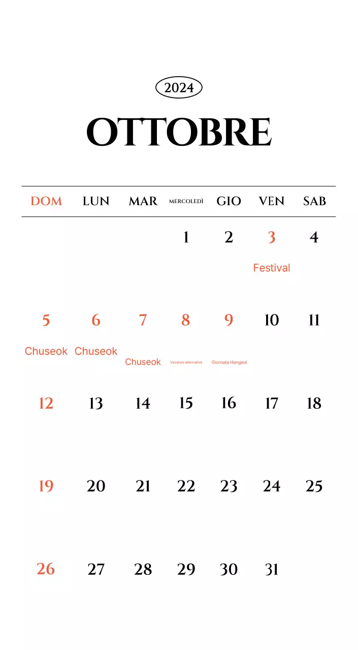 Calendario semplice con concetto di fotografia di viaggio emozionale in bianco e nero