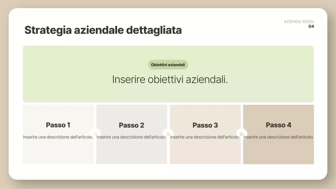 Descrizione del rapporto beige clean