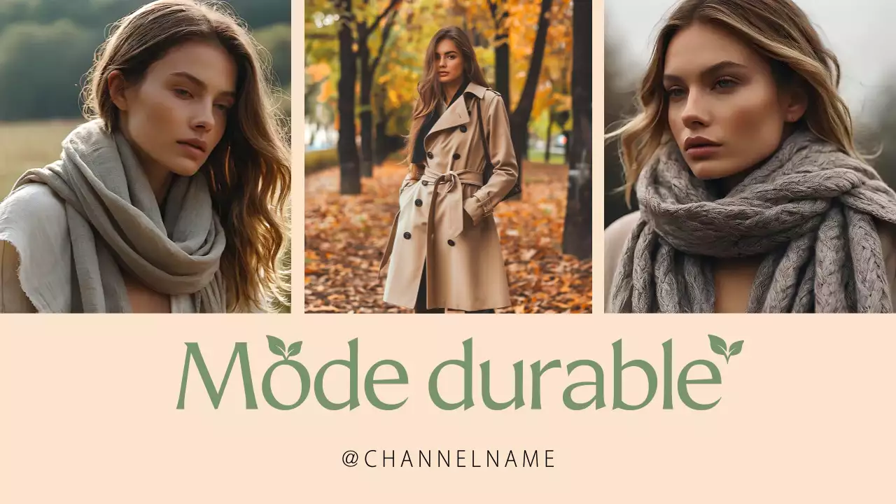 publicité de mode moderne beige