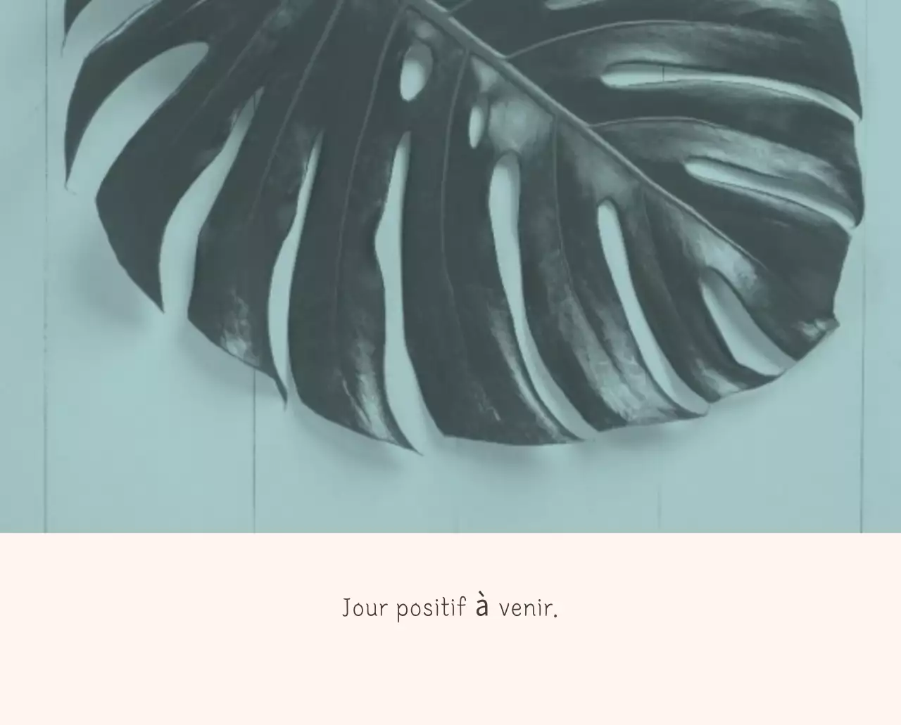 Calendrier botanique blanc et propre