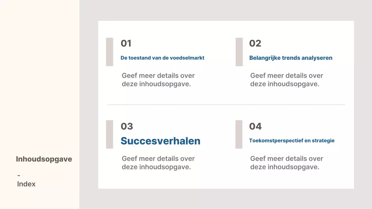 Analyse van de beige moderne industrie