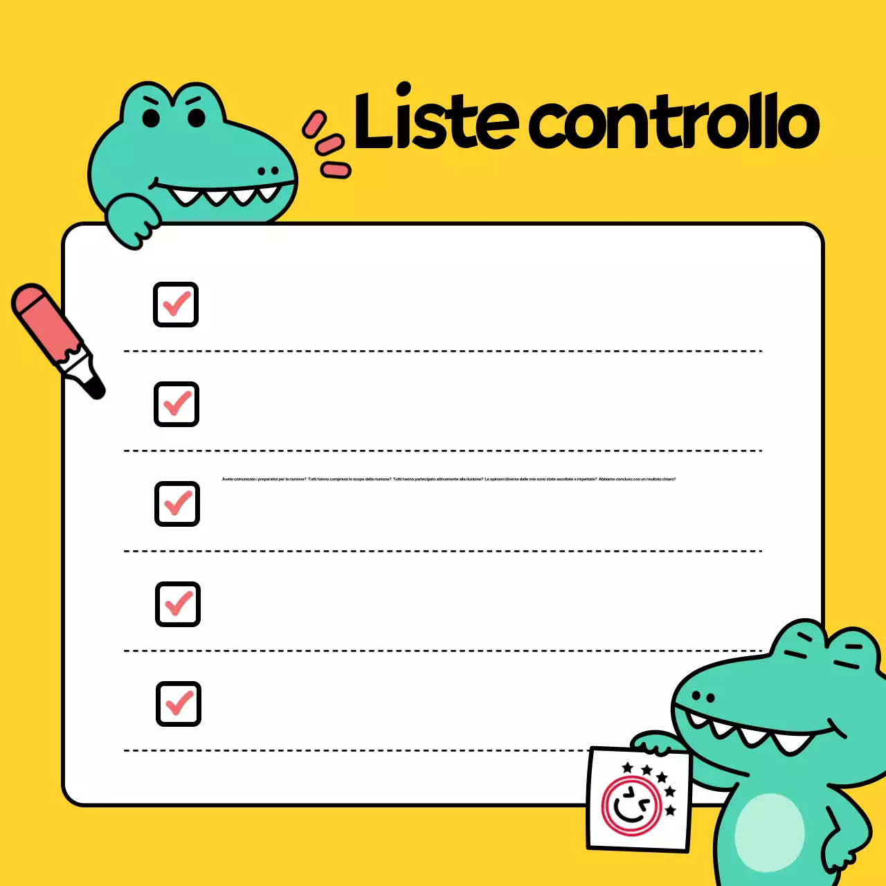 La newsletter della riunione aziendale gialla e carina