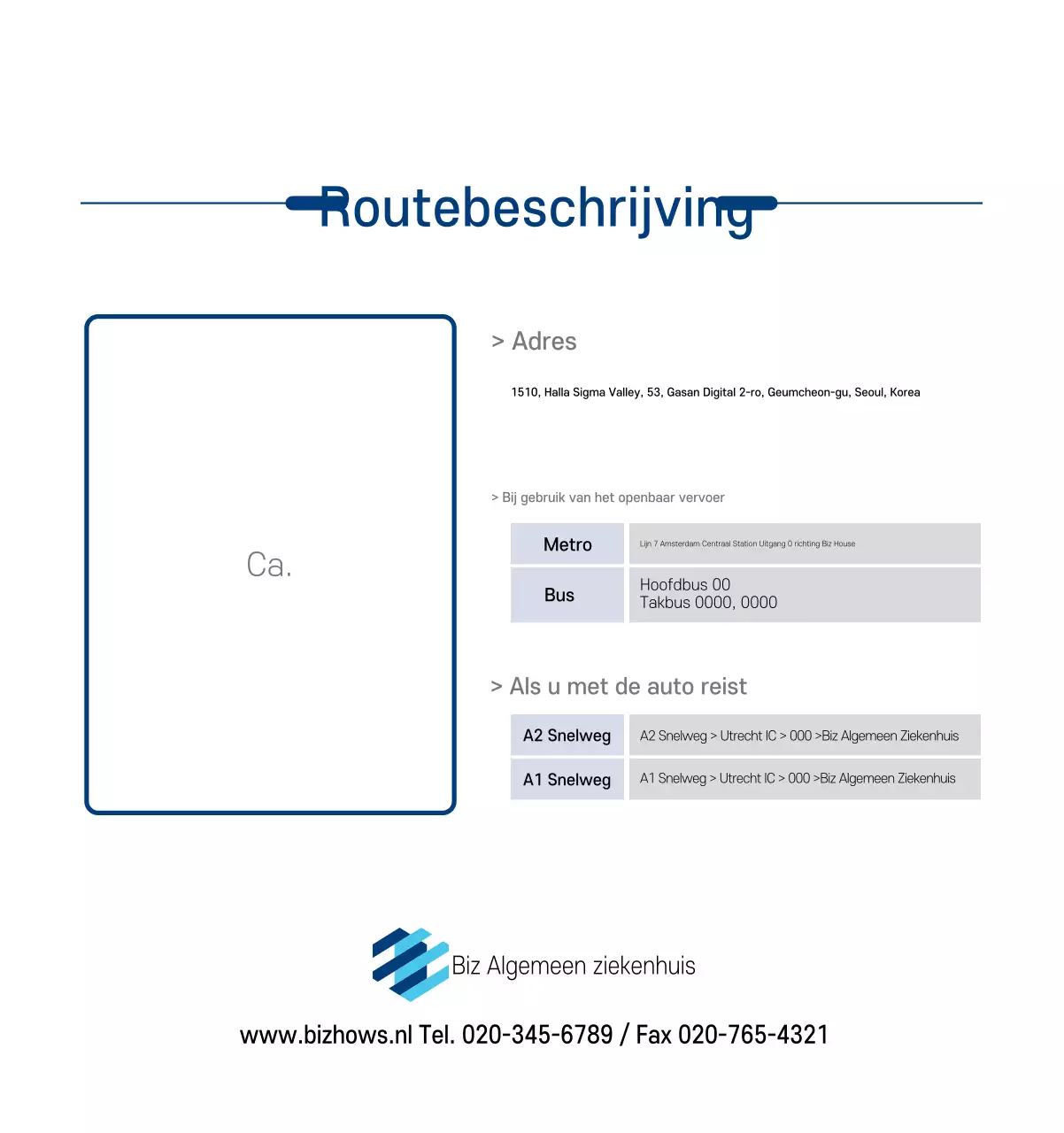 Navy Witte Eenvoudige Ziekenhuis Promotiekalender