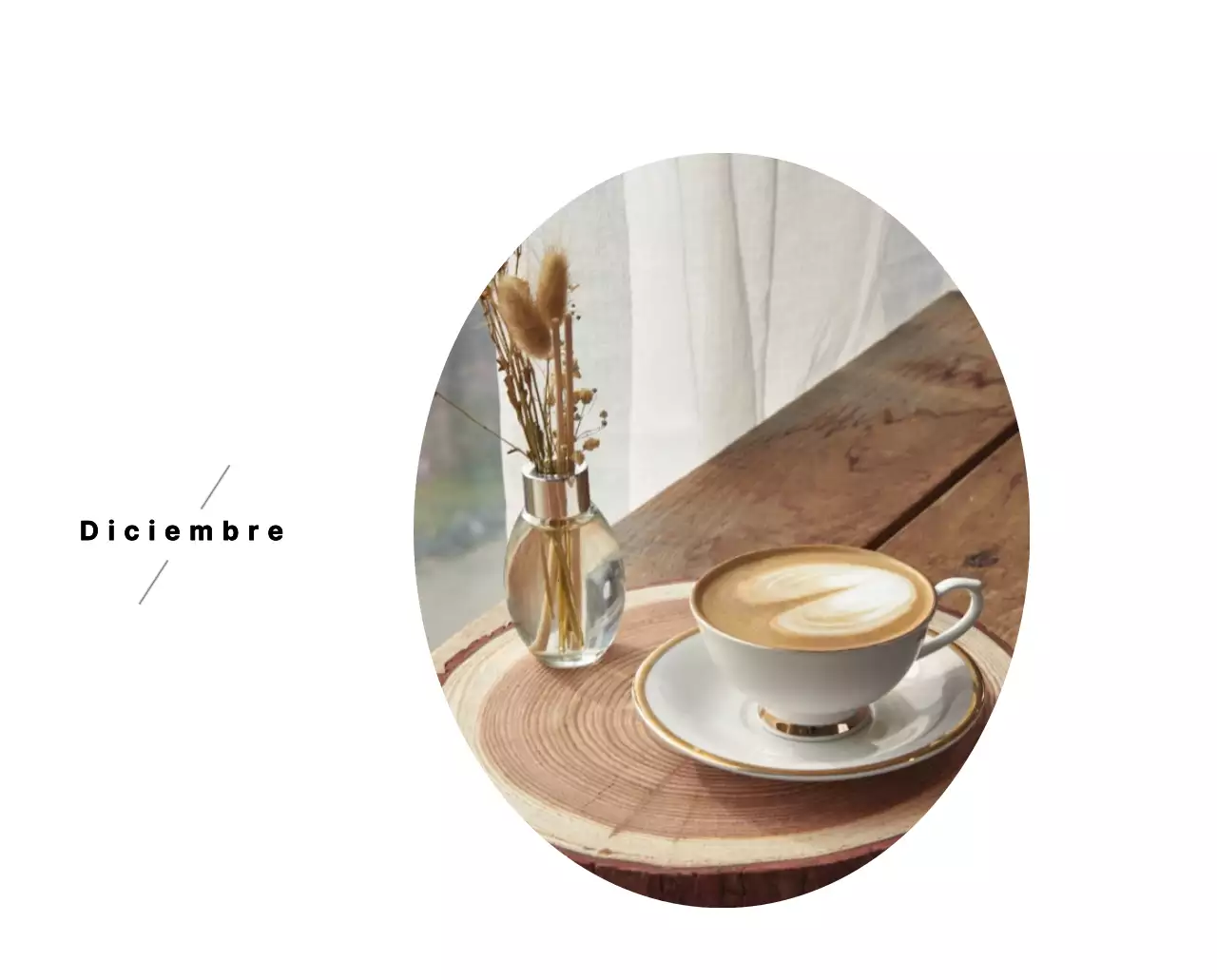 Un café sentimental blanco y marrón