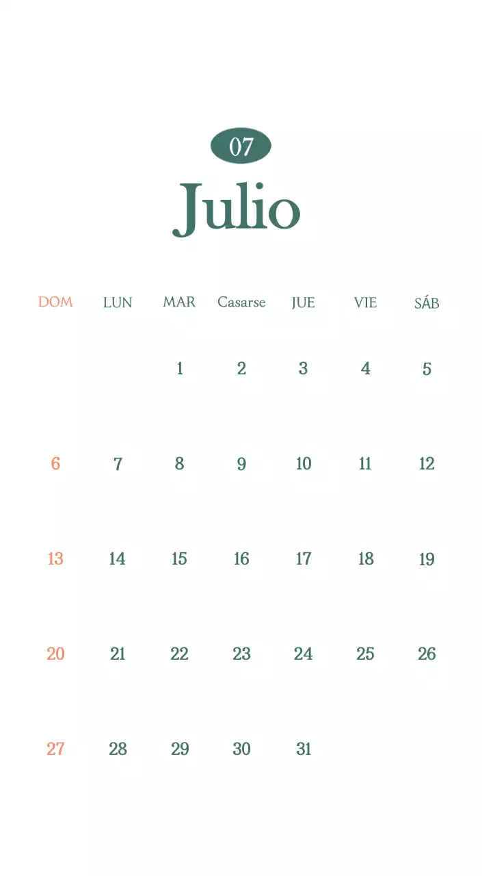 Un moderno calendario de cafeterías con recomendaciones para la bebida del mes