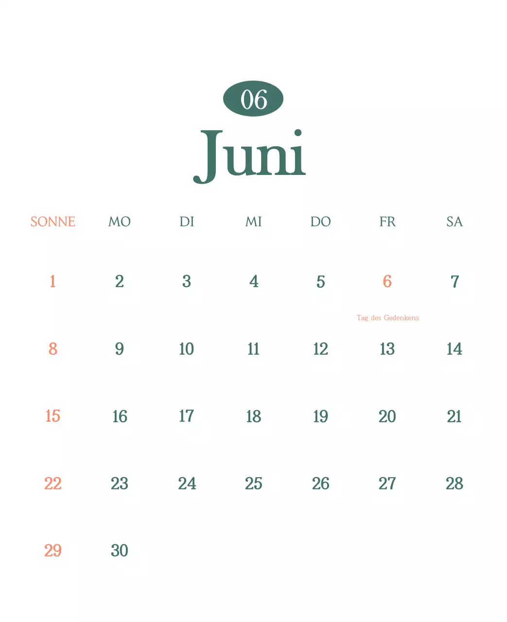 Ein moderner Café-Kalender mit Empfehlungen für das Getränk des Monats