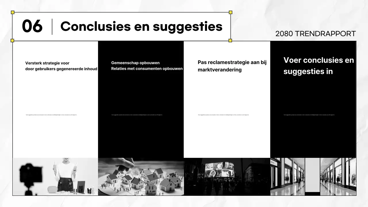 Zwarte moderne rapportinformatie leveren