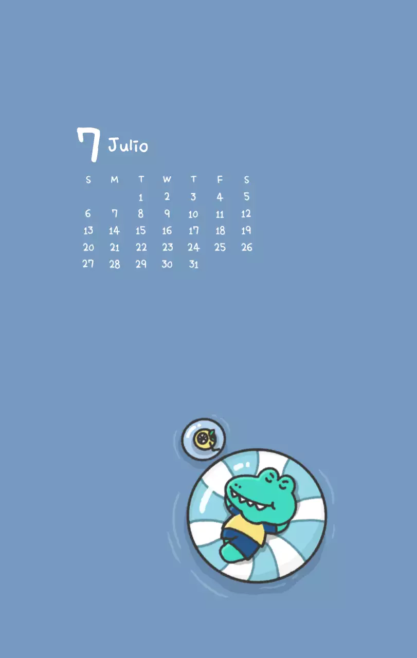 Un calendario con un bonito concepto de ilustración de Ago