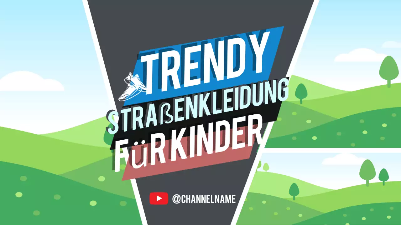 Schwarz Trendy Fashion Werbung