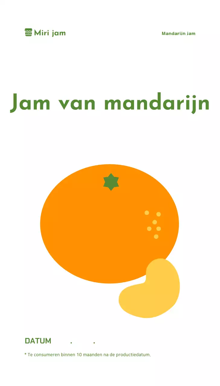 Blauw Eenvoudig Voedselpakket Hangtag