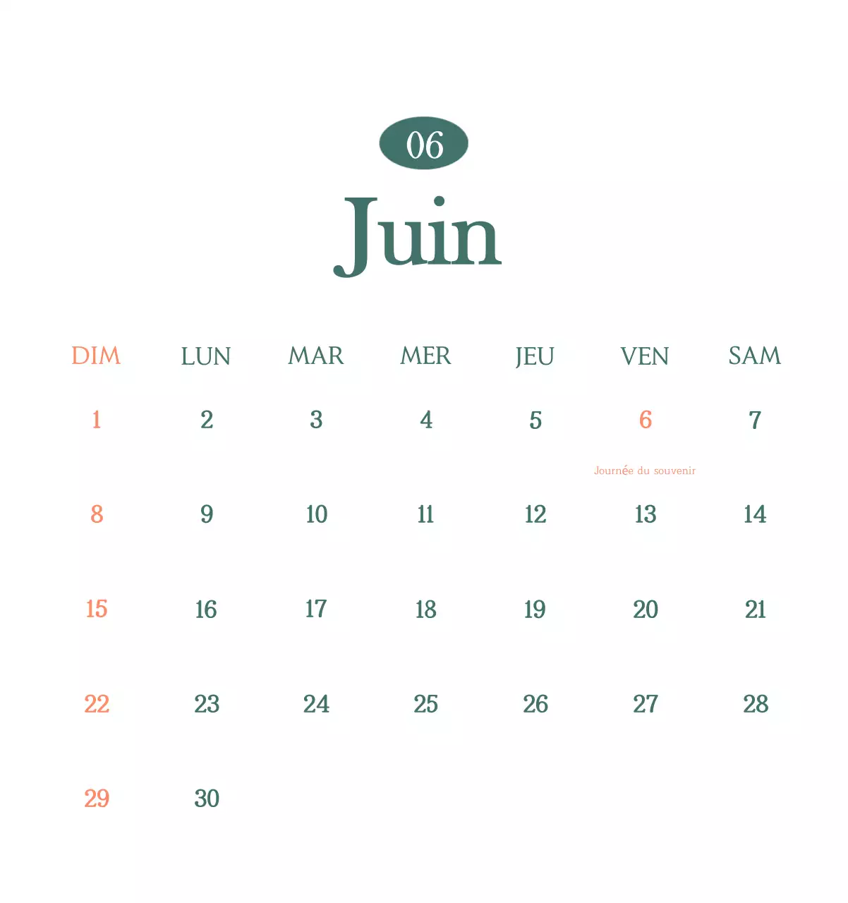 Un calendrier moderne pour les cafés avec des recommandations sur la boisson du mois.