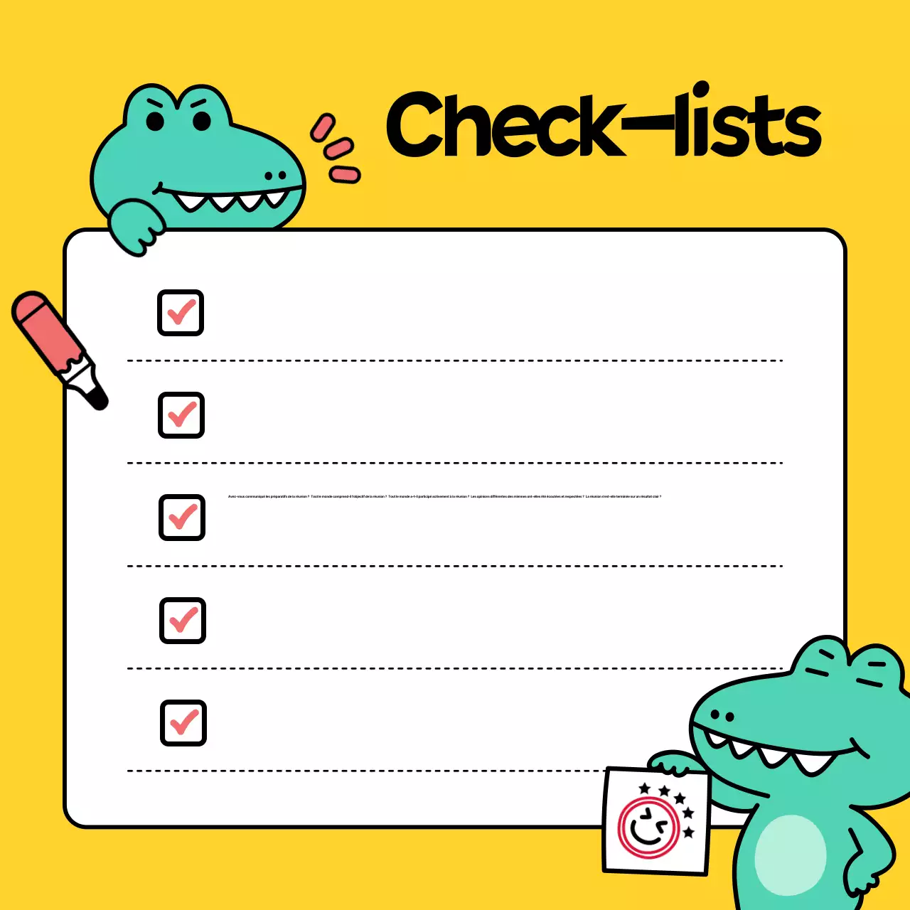 La lettre d'information jaune et jolie de la réunion d'entreprise