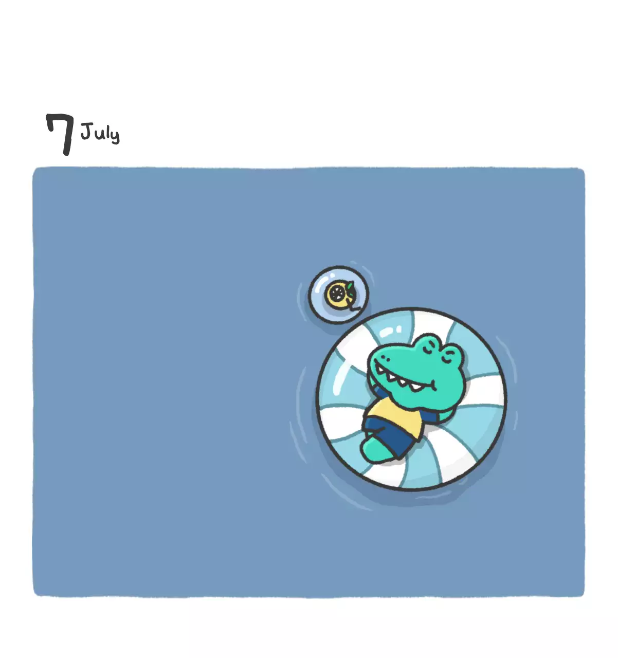 A calendar with a cute Argo illustration concept