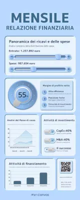 rapporto finanza pulita blu