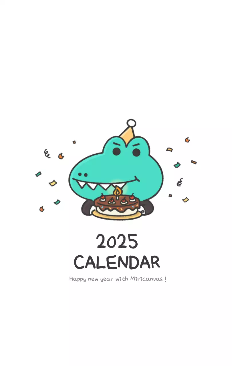 A calendar with a cute Argo illustration concept