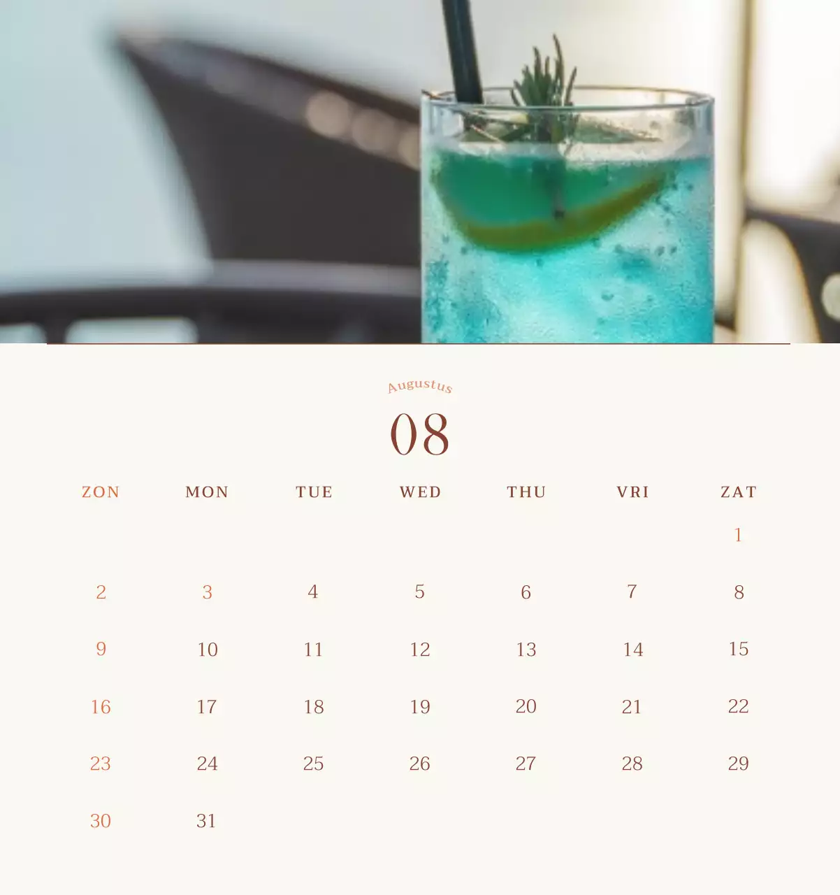 Promote Beige Vintage Café