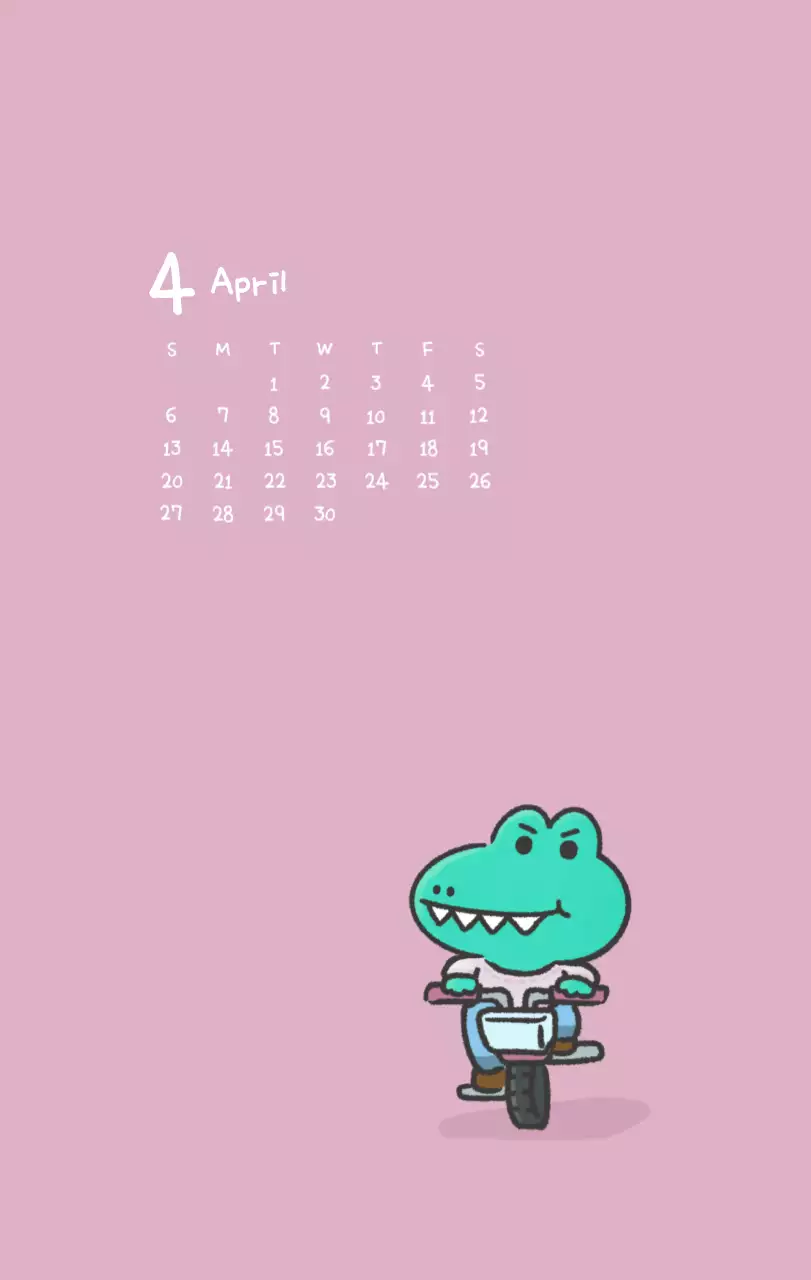 Een kalender met een schattig Ago-illustratieconcept