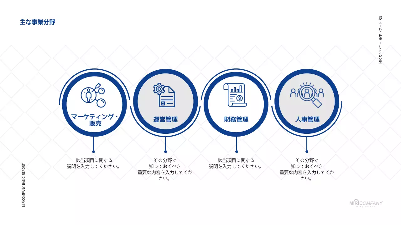 白 シンプル 企業 報告書 プレゼンテーション