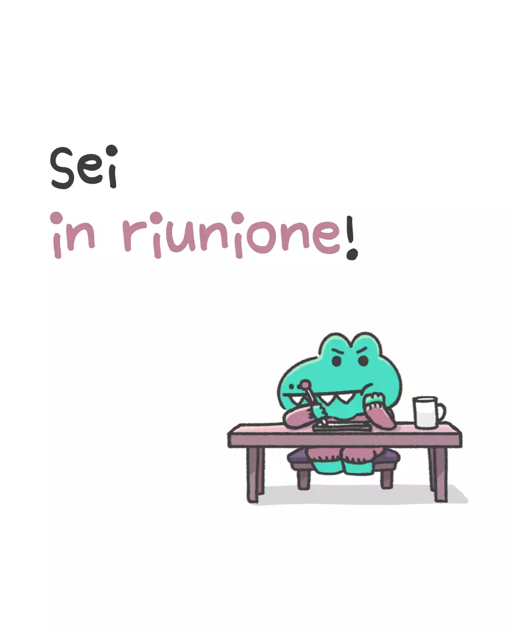 Un calendario con un simpatico concetto di illustrazione di Ago