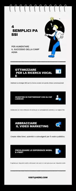 manuale di strategia di marketing moderno nero blu
