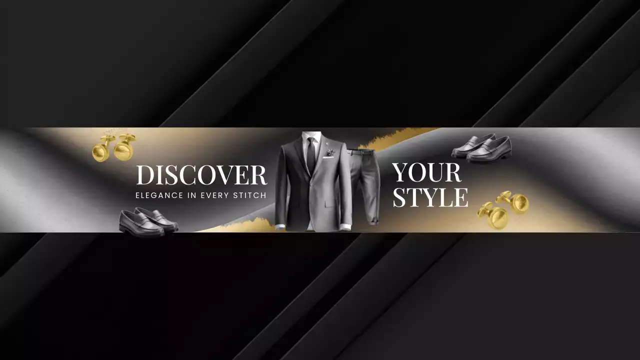 Black Elegant Fashion Promotion YouTube Thumbnail