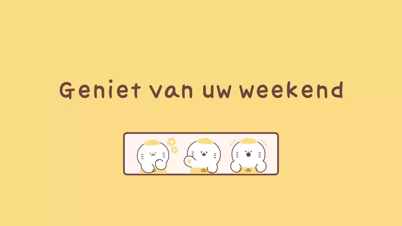 Eenvoudige gele klassenagenda voor school