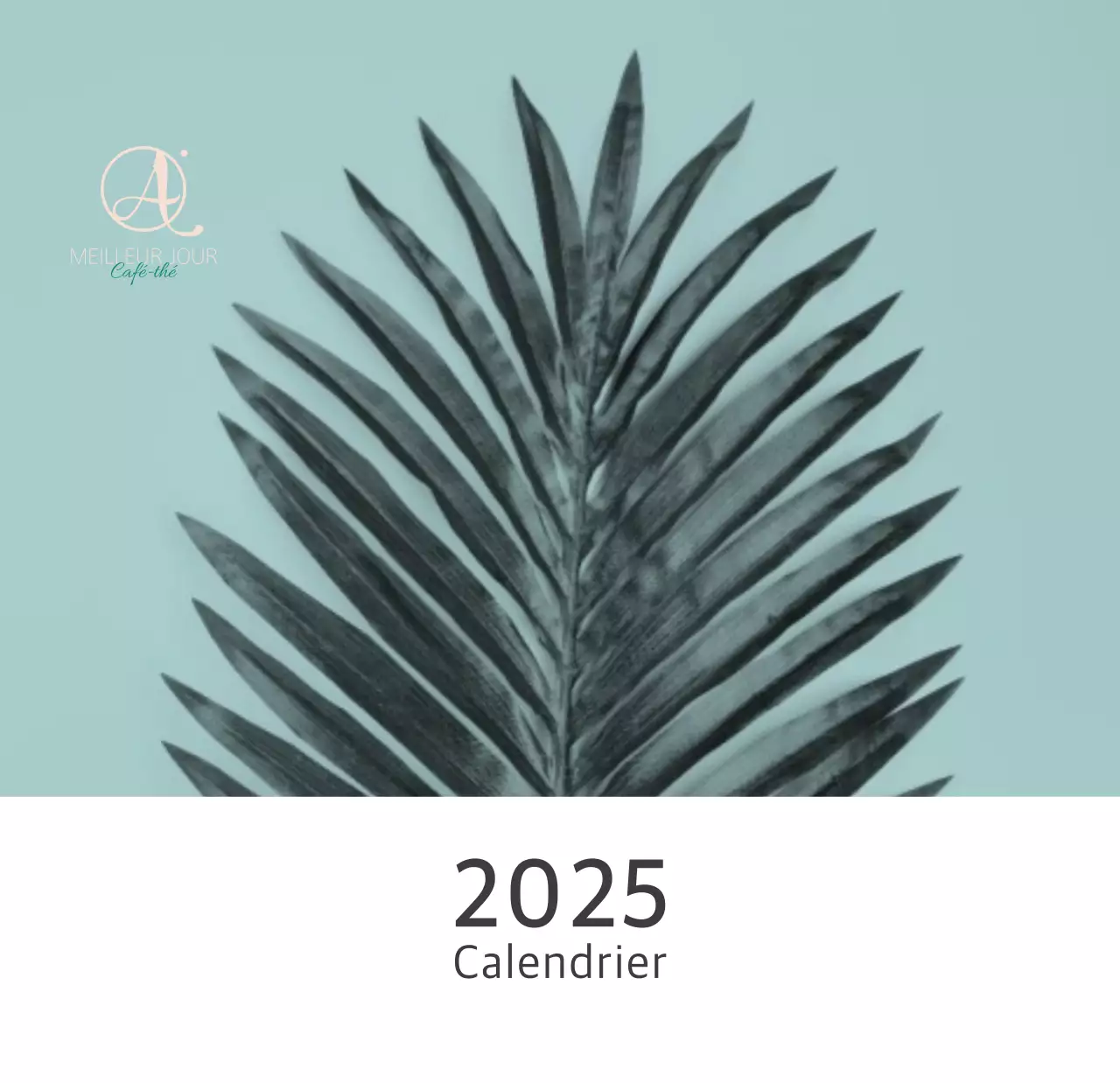 Calendrier botanique blanc et propre