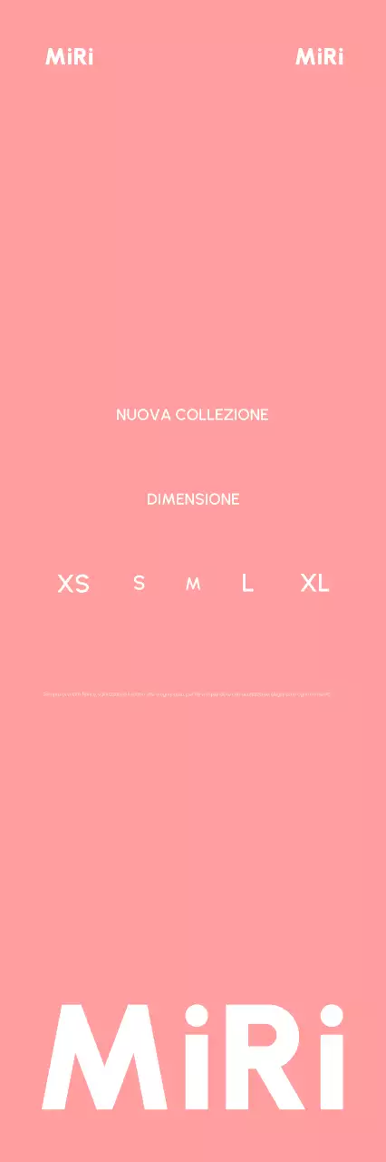 Annuncio di moda minimalista rosa