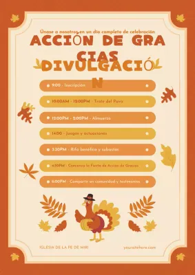 Agenda de Acción de Gracias de Orange