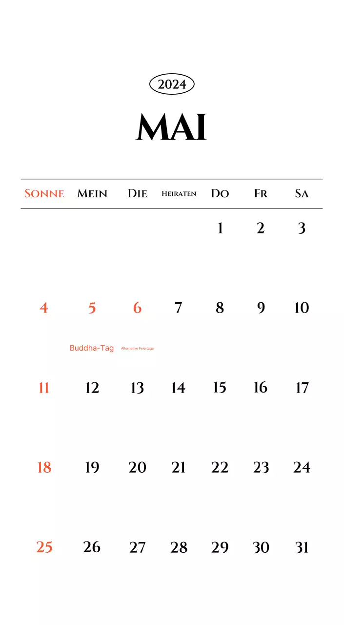 Einfacher Kalender mit schwarzer und weißer emotionaler Reisefotografie Konzept