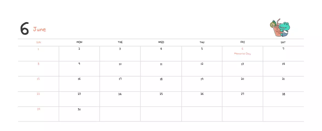 A calendar with a cute Argo illustration concept