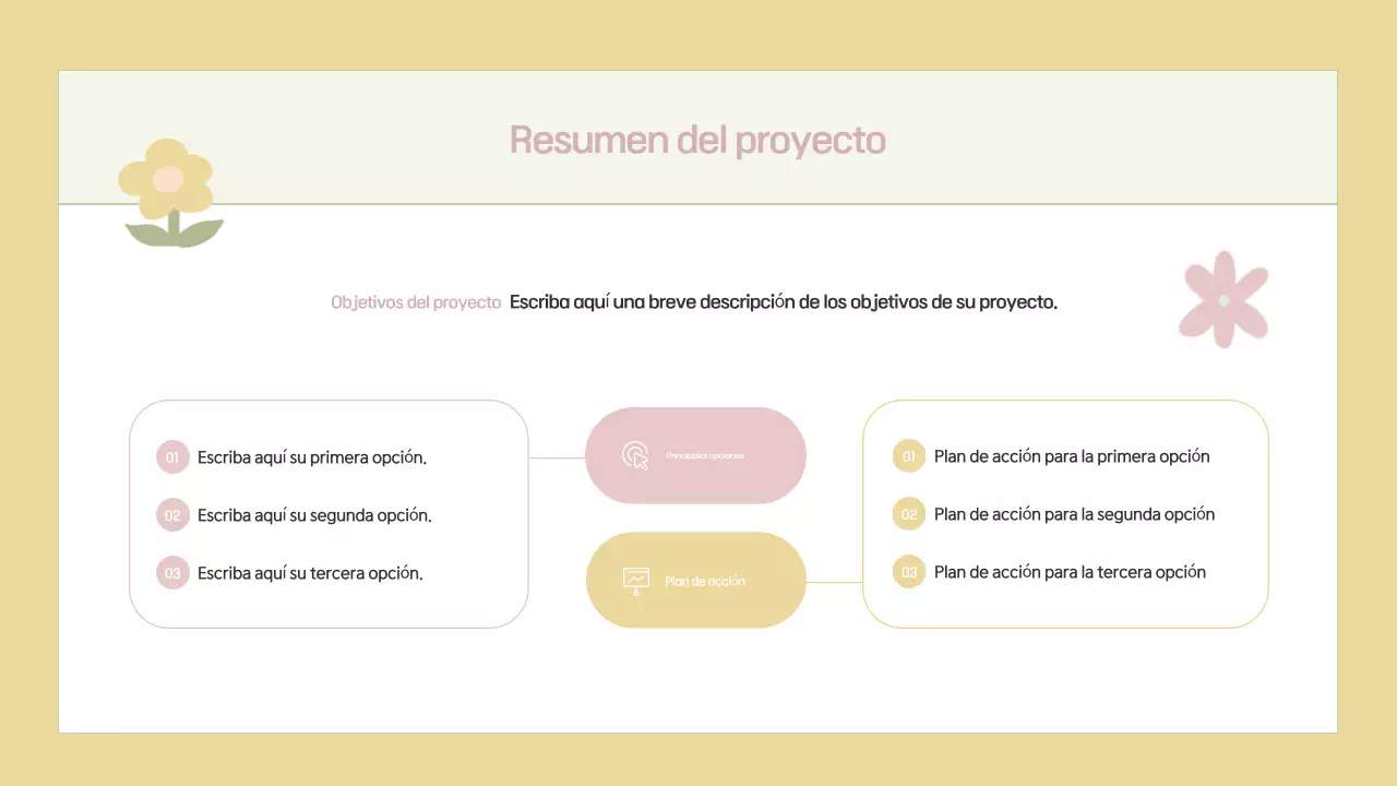 Planificar una propuesta de proyecto beige y sencilla