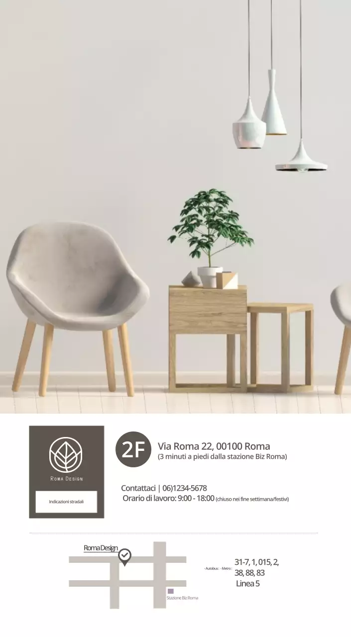 Calendario interno minimalista beige