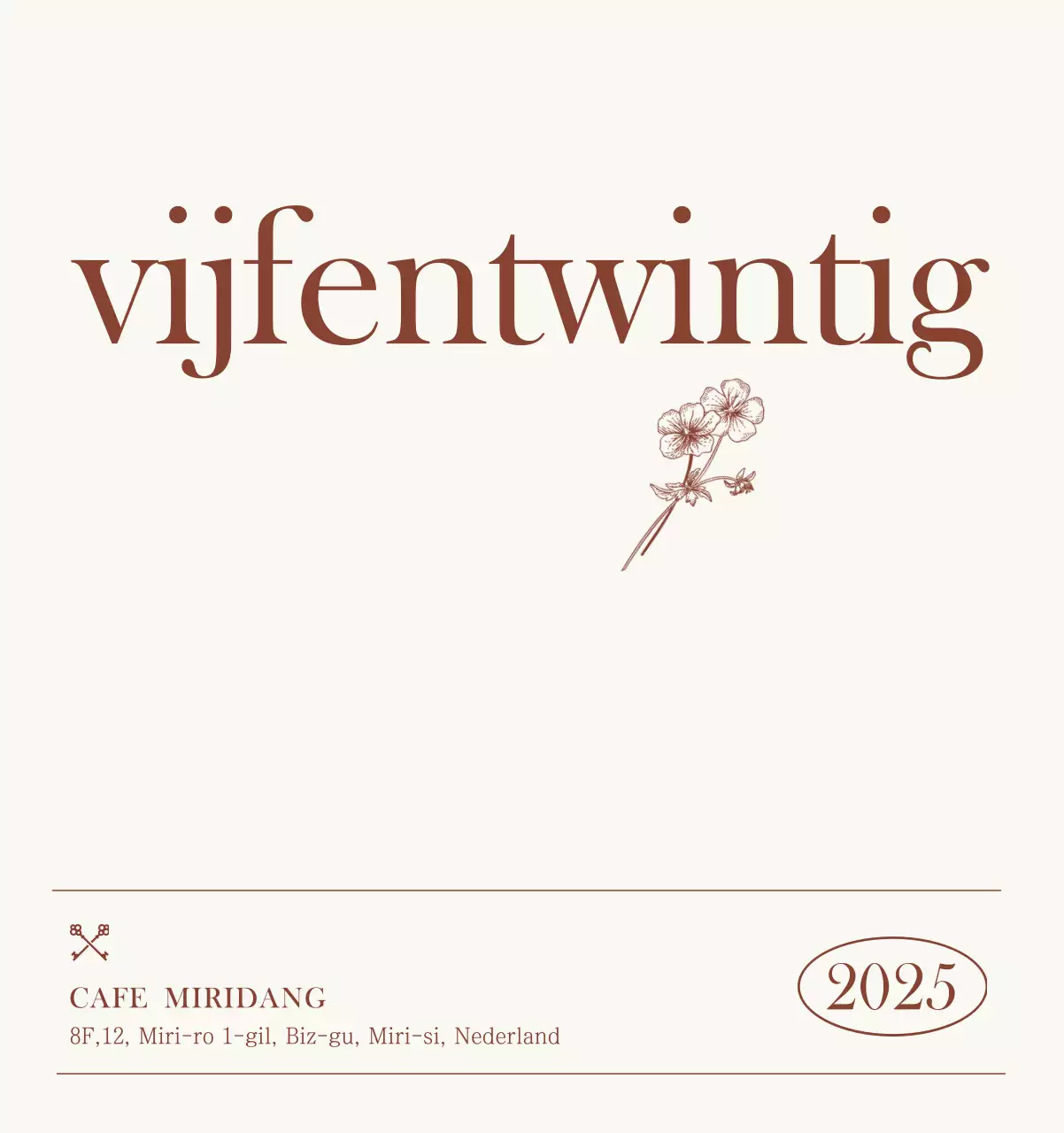 Promote Beige Vintage Café