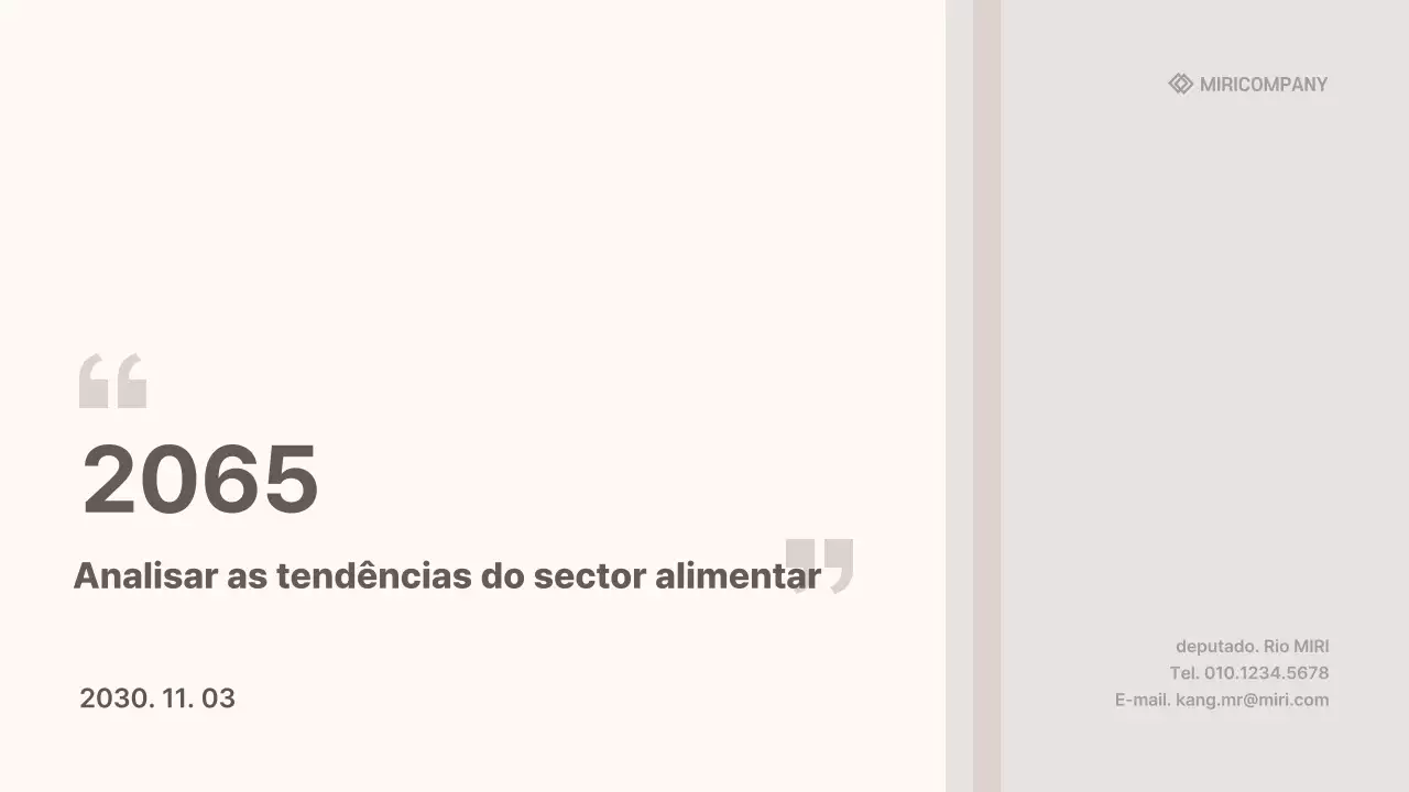 Análise da indústria moderna do bege