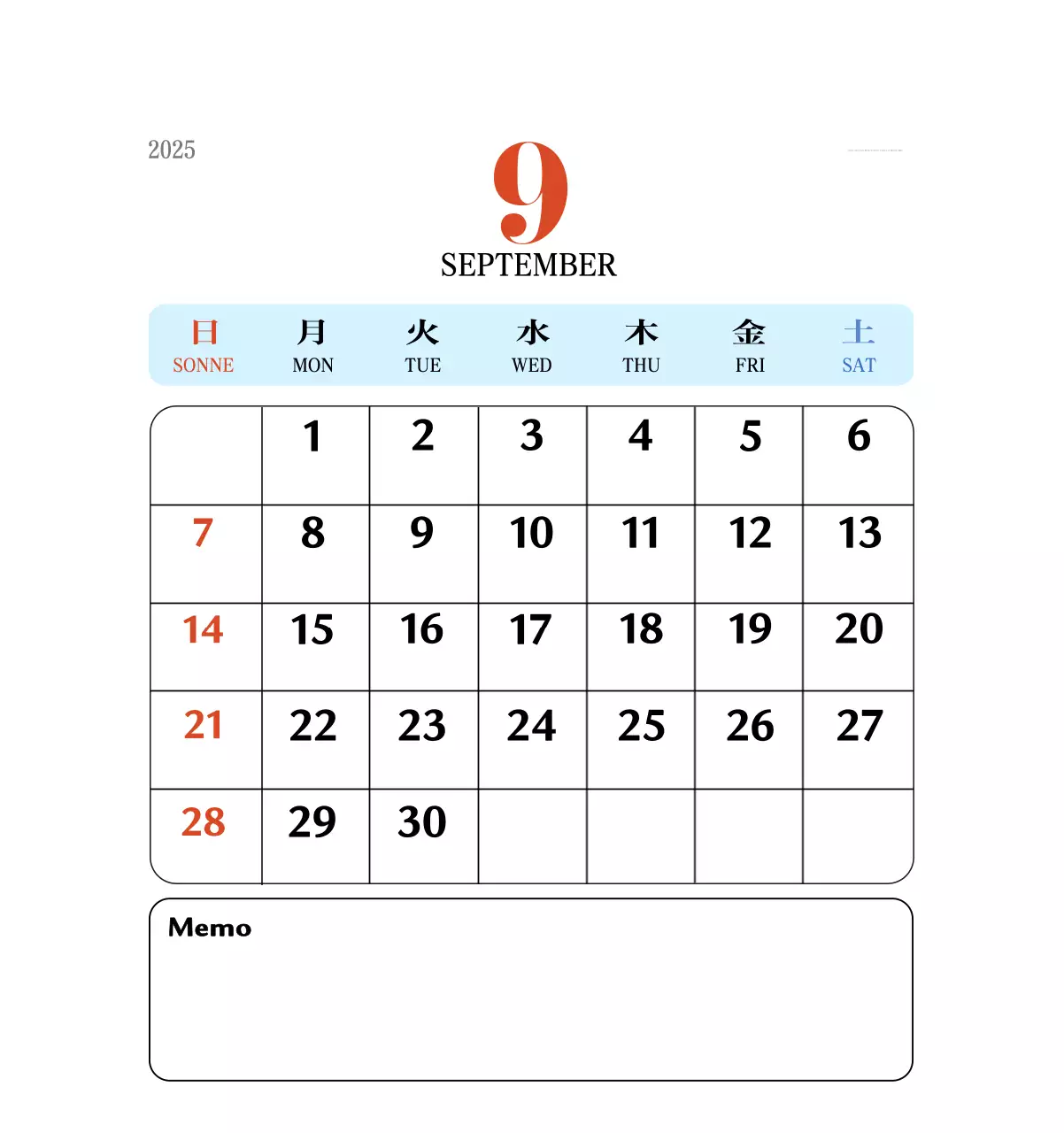 Retro-Konzept Erinnerungskalender in rot