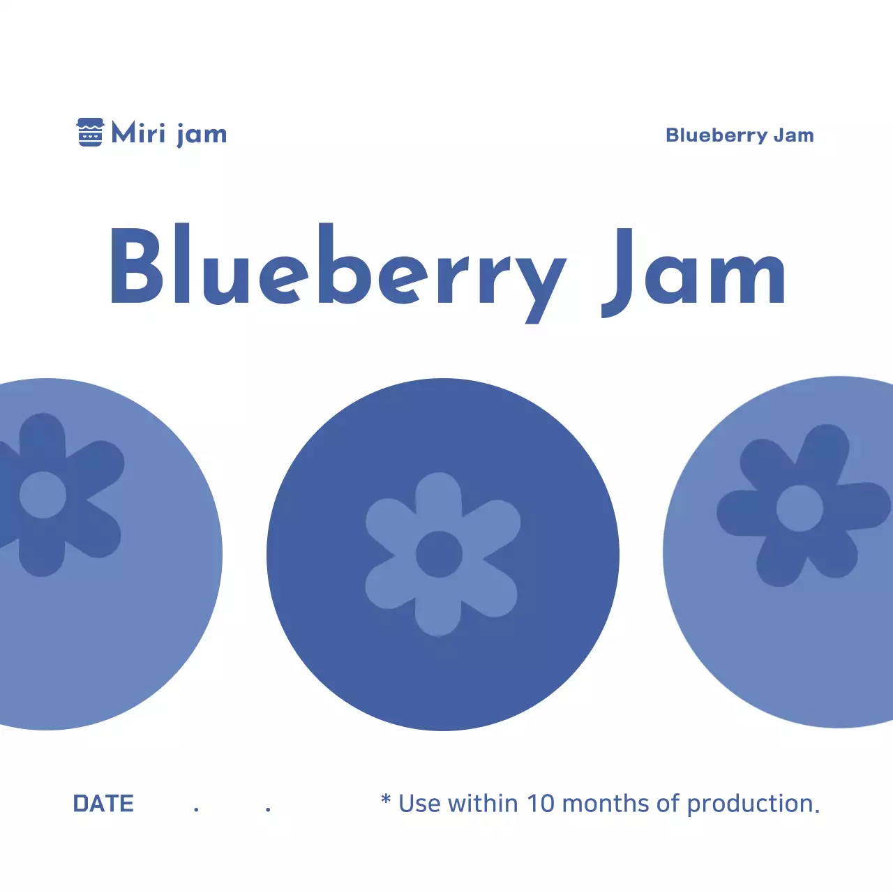 Hangtag Selai Sederhana Biru