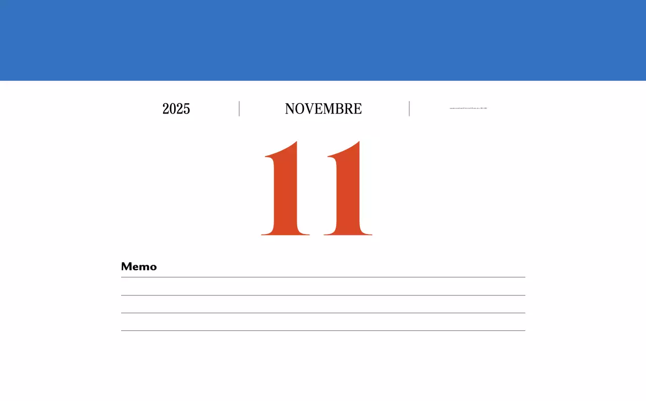 Calendario della memoria di concezione retrò in rosso