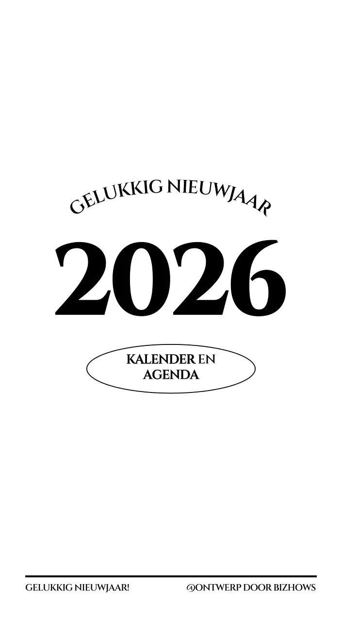 Eenvoudige kalender met zwart-wit emotionele reisfotografie concept