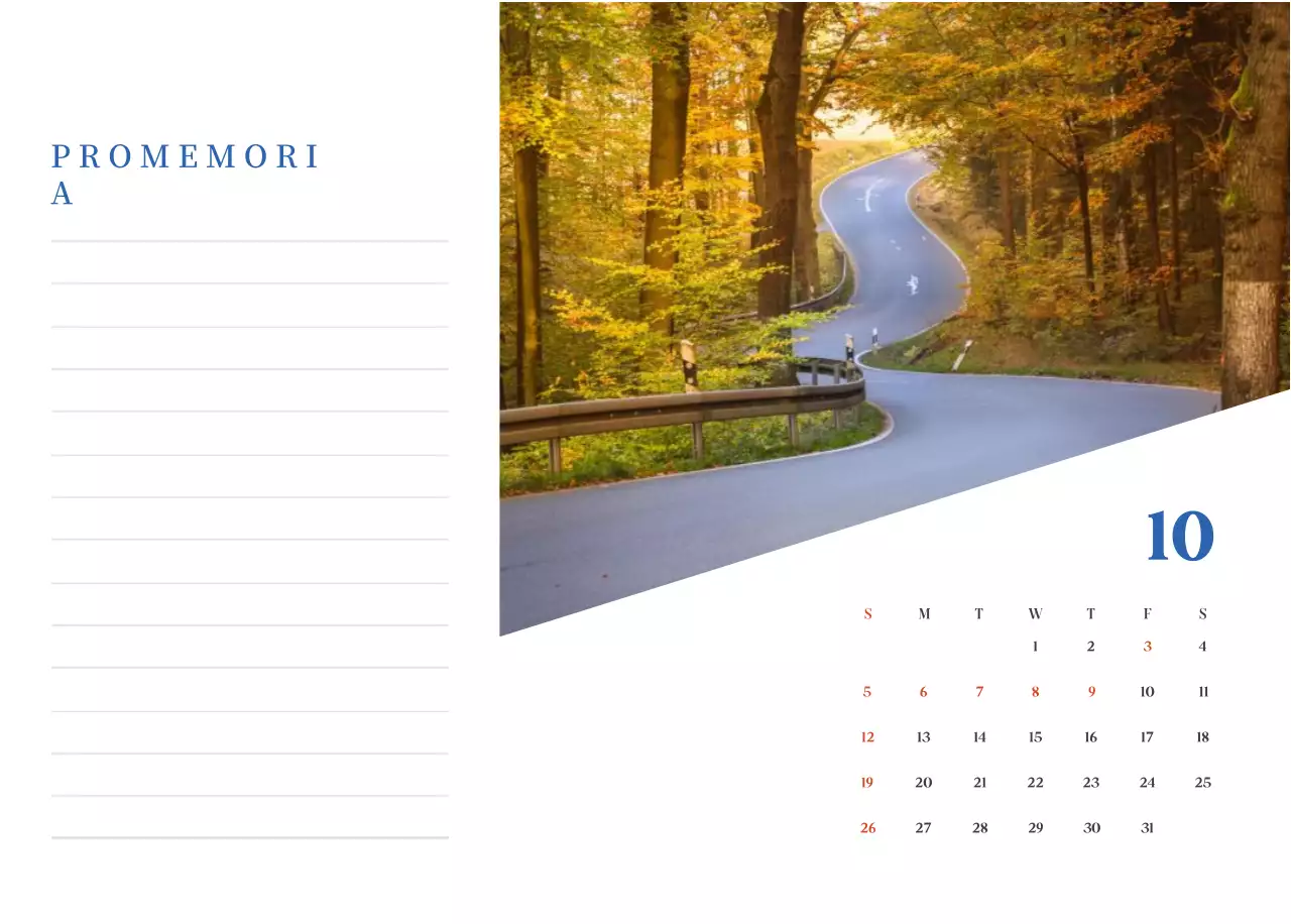 Calendario ospedaliero moderno blu