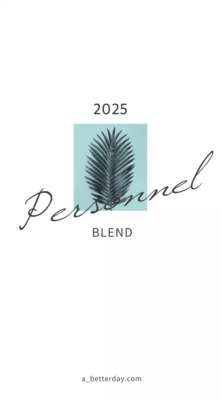 Calendrier botanique blanc et propre