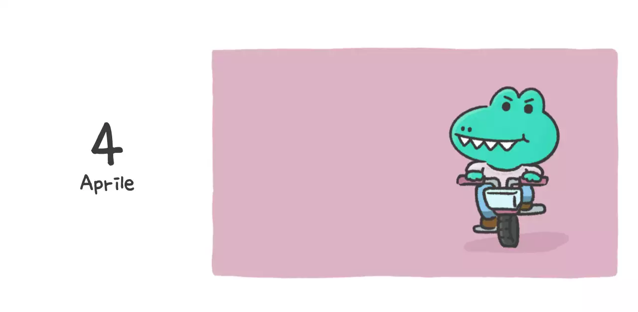 Un calendario con un simpatico concetto di illustrazione di Ago