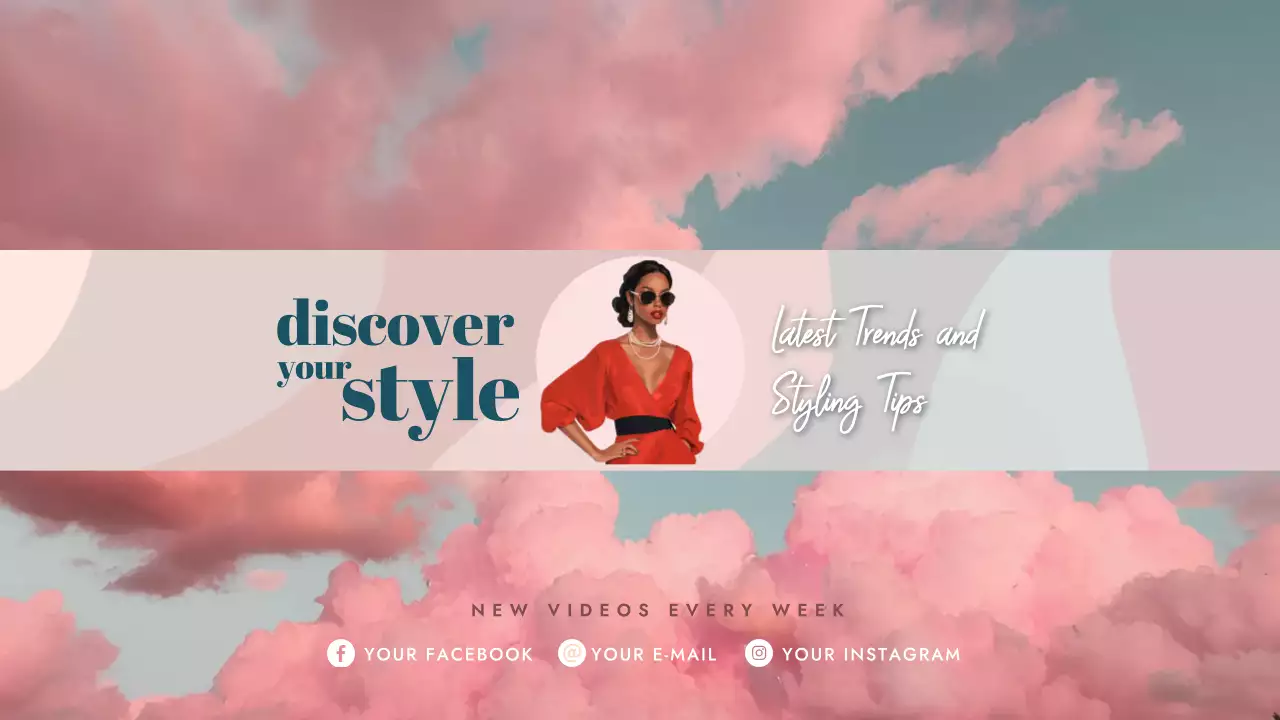 Pink Trendy Fashion Promotion YouTube Thumbnail