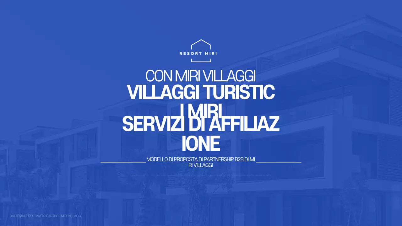 Proposta di partenariato per il Farang Modern Resort